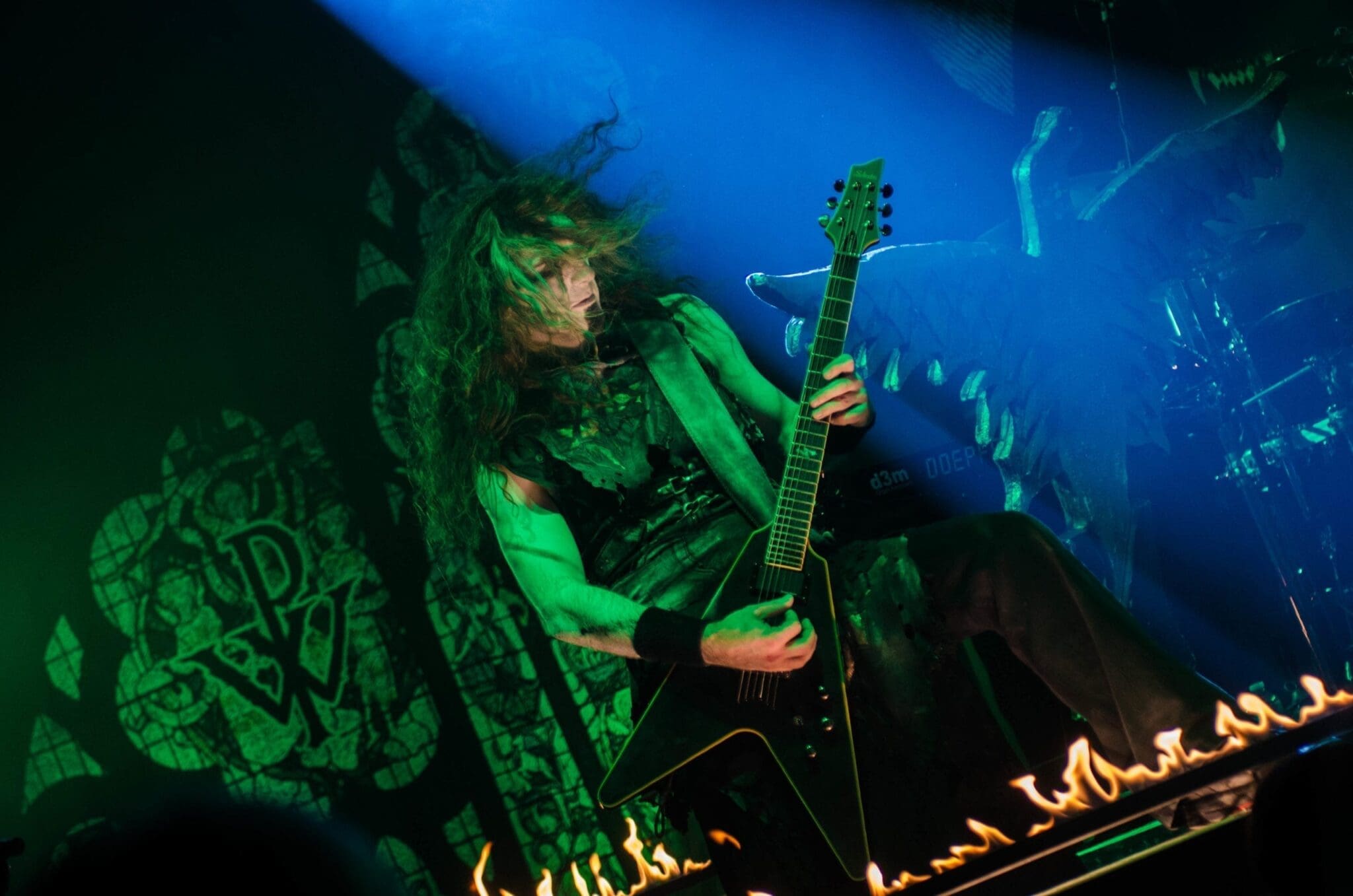 Guitar playing at high energy!